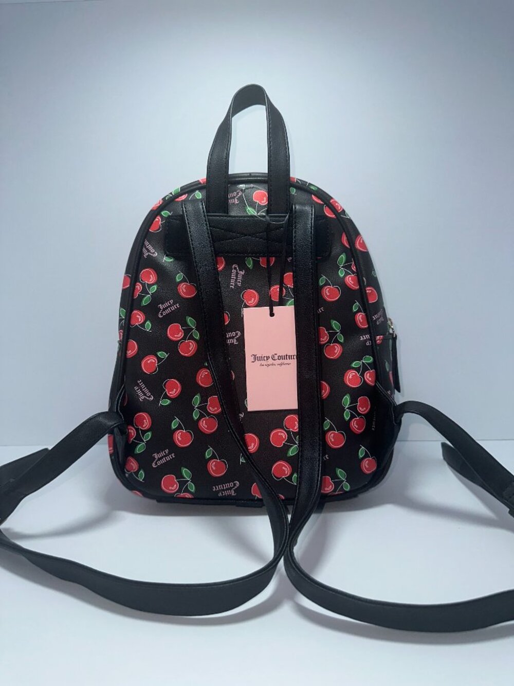 Juicy Couture Pink Cherry Backpack & Juicy Couture GOJI Pink Cherry Slippers set - Picture 4 of 5